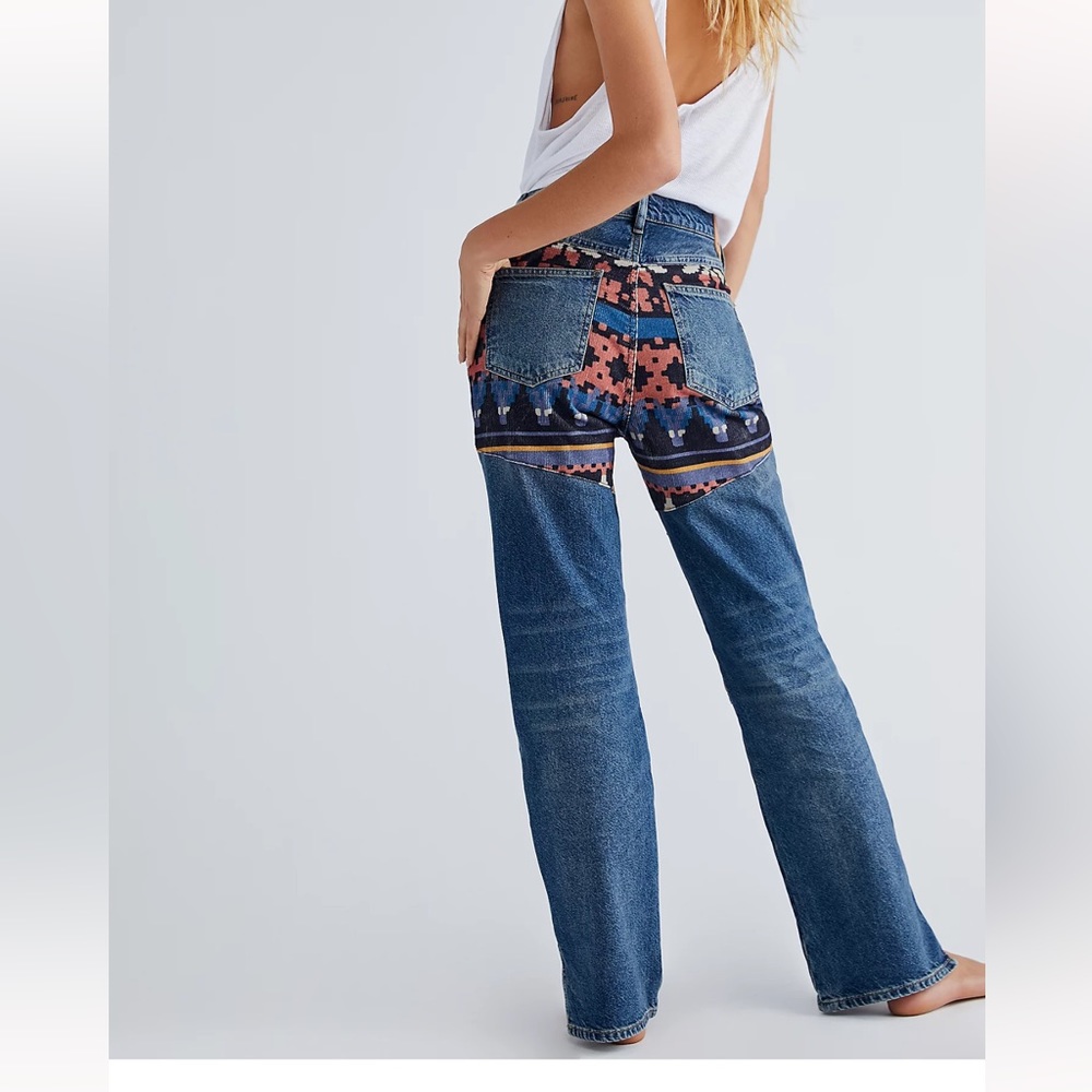 Free People Rocky Mountain straight leg jeans